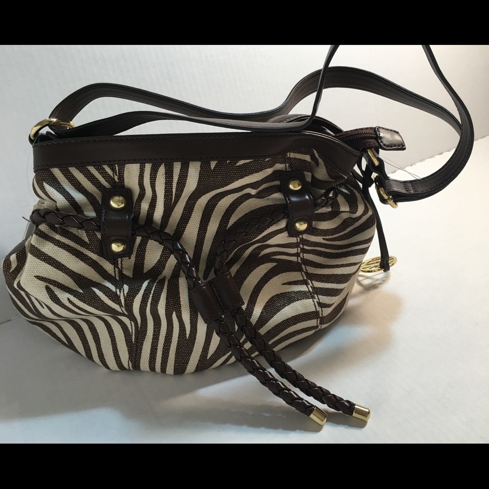 NWT style&CO zebra glam print purse